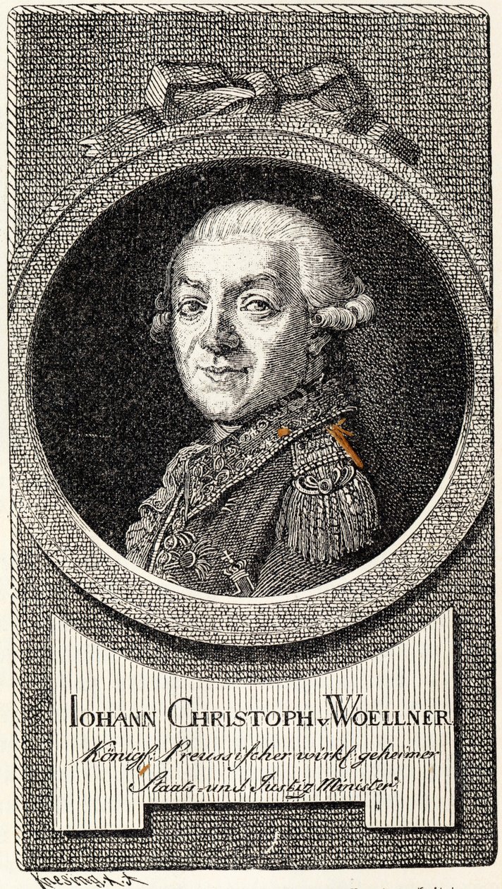 Johann Christoph von Woellner 1732-1800. de Theodor Knesing