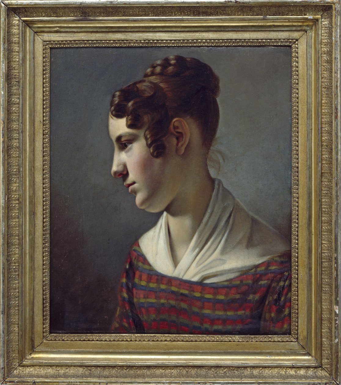 retrato de uma garota de Theodor Leopold Weller