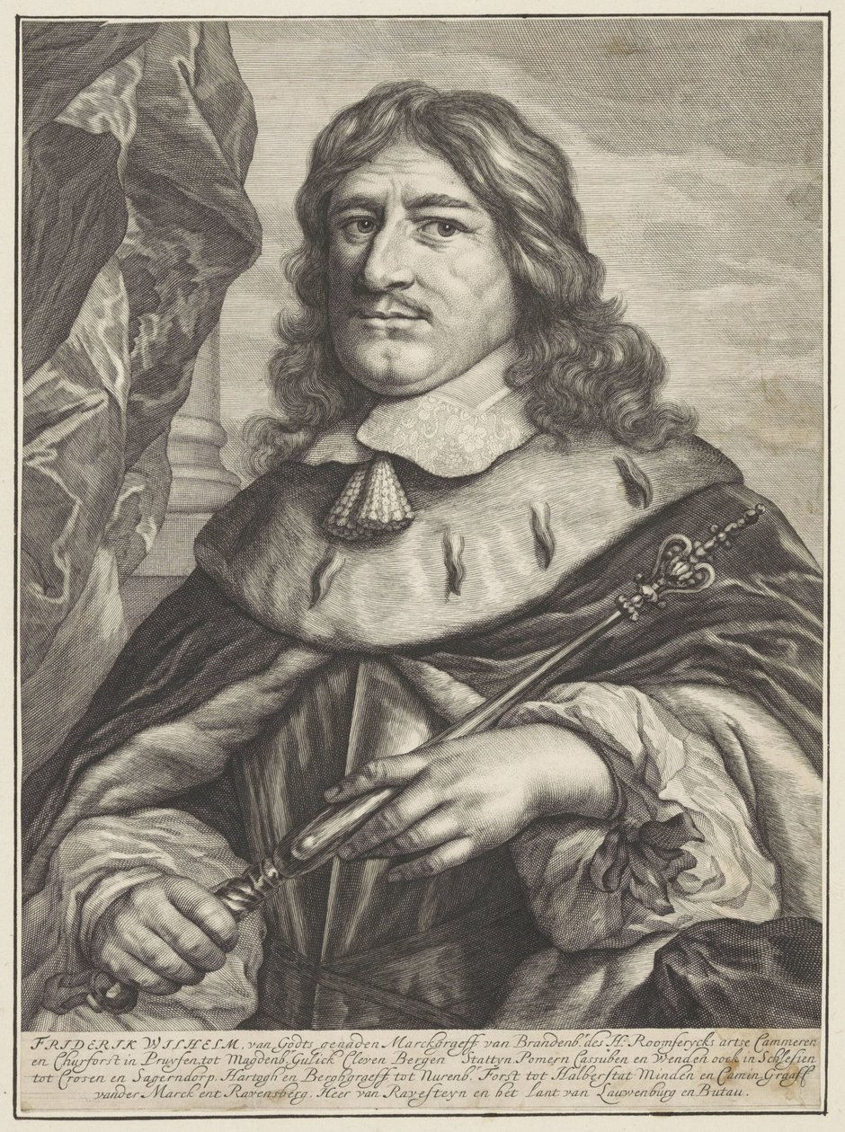 Retrato de Frederico Guilherme de Brandemburgo de Theodor Matham