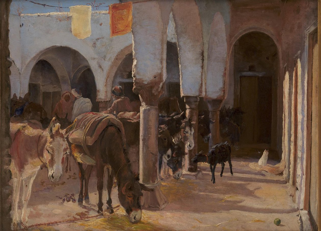 Uma casa de burro em Tunes de Theodor Philipsen