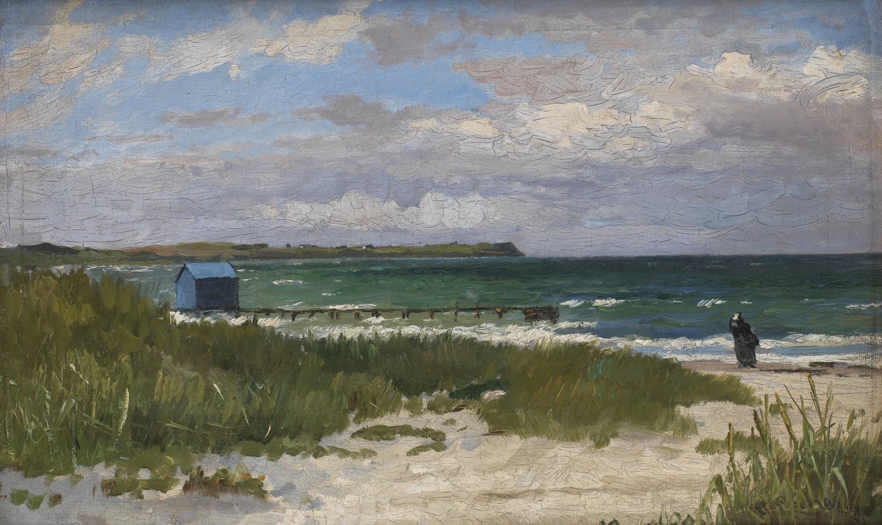 Isola del Liri, Itália. Dia nublado de Theodor Philipsen