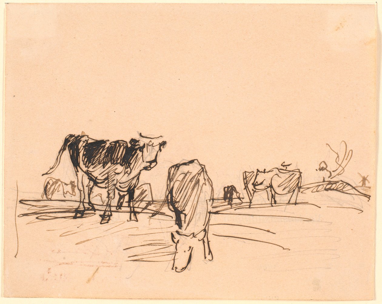 Vacas em um campo de Theodor Philipsen