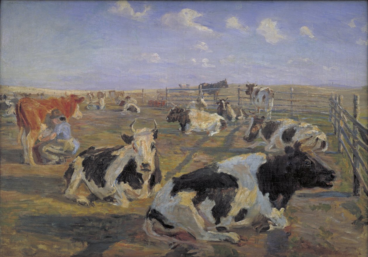 O local de ordenha em Meilgård de Theodor Philipsen