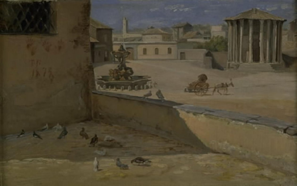 O chamado Templo de Vesta em Roma de Theodor Philipsen