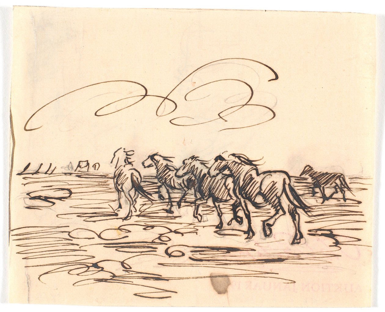 Cavalos trotando de Theodor Philipsen
