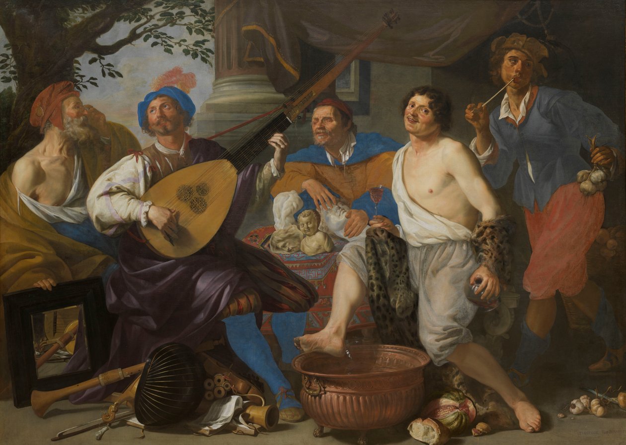 Alegoria dos Cinco Sentidos de Theodor Rombouts