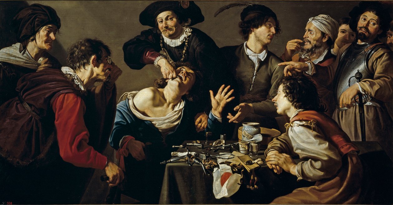 Le charlatan - O charlatão par Theodore Rombouts (1597-1637) de Theodor Rombouts