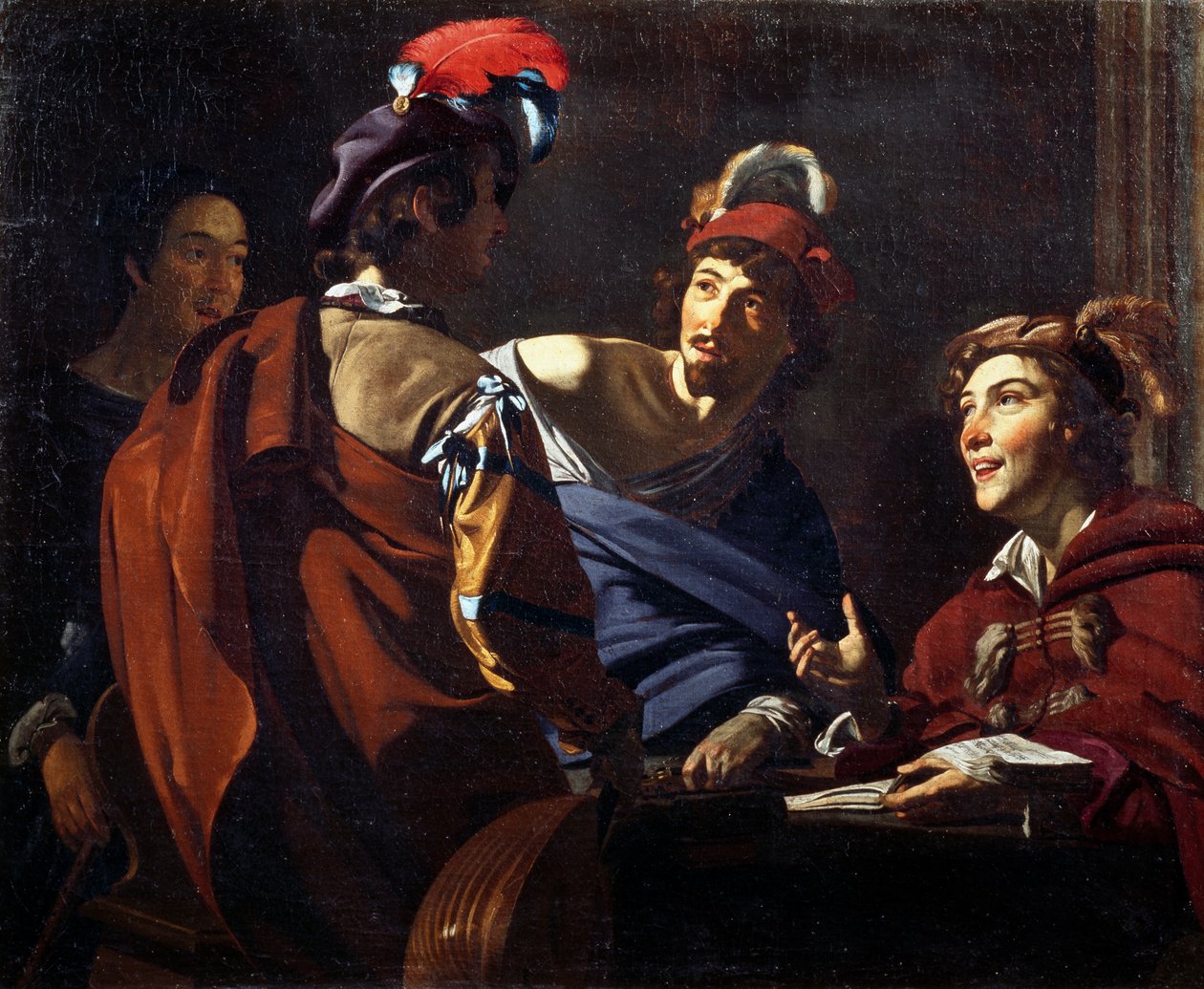 Músicos, c.1620 (óleo sobre tela) de Theodor Rombouts