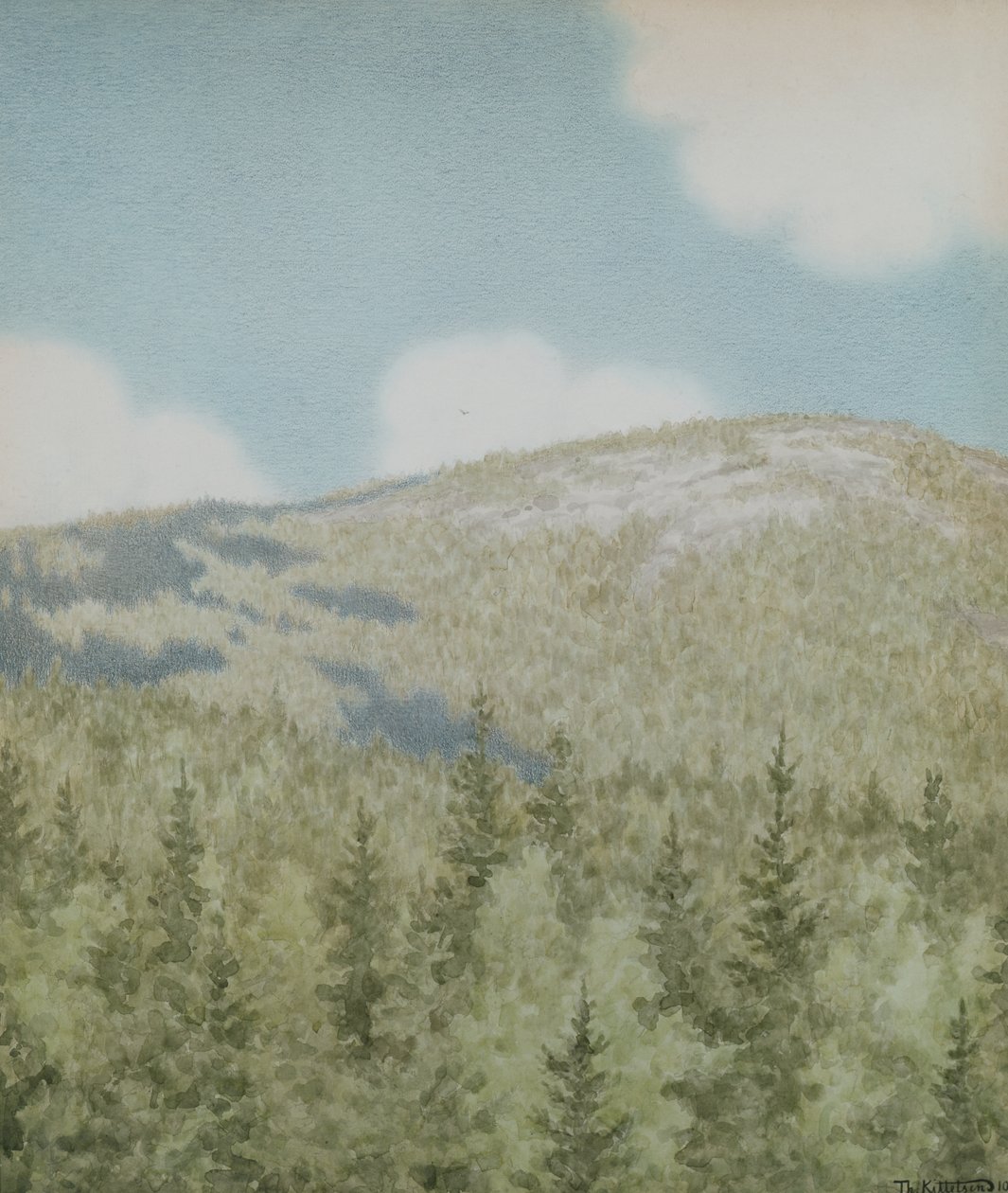 Um pássaro voou para lá de Theodor Kittelsen