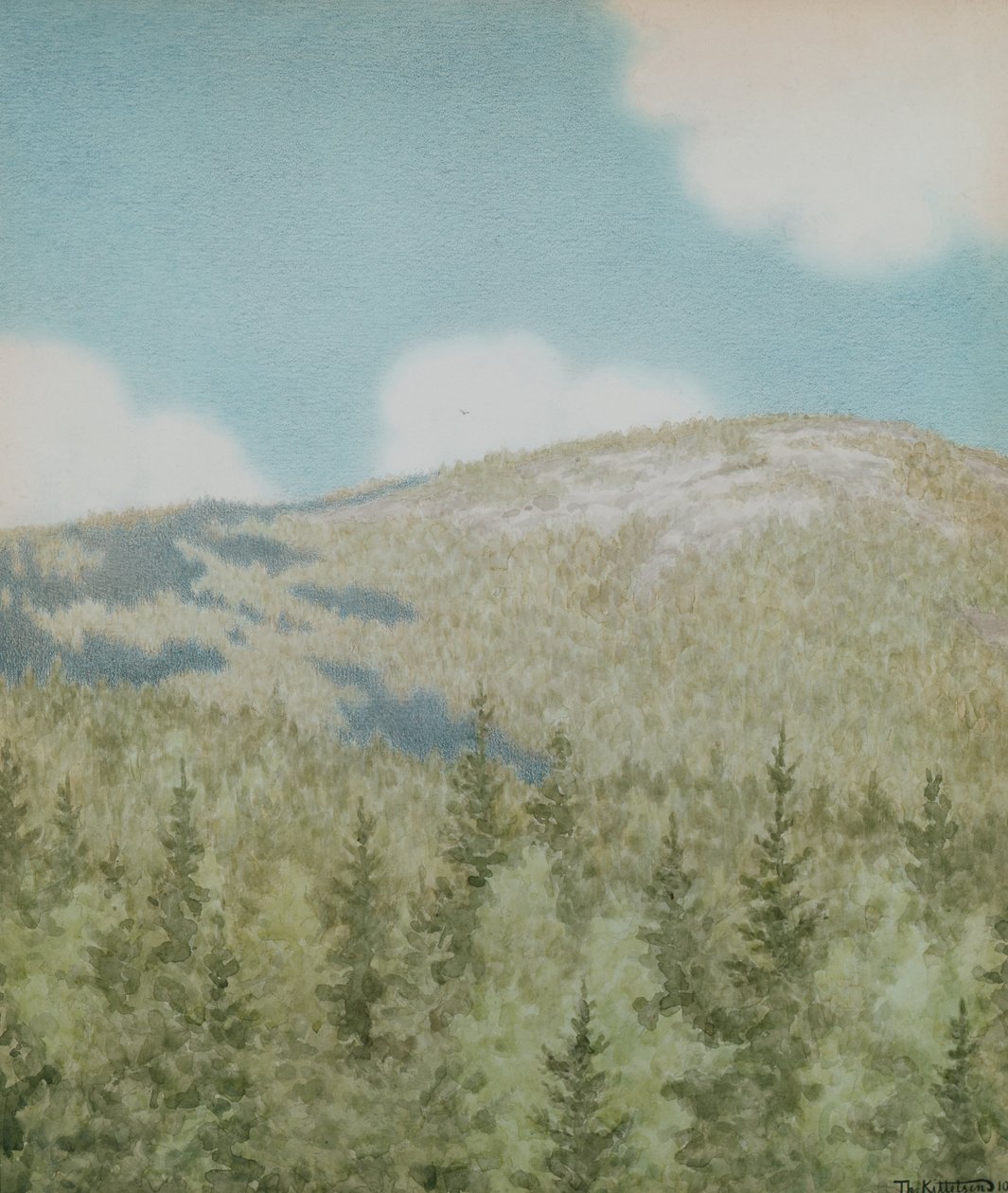 Um pássaro voou para lá de Theodor Severin Kittelsen