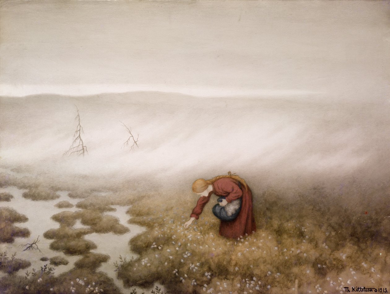 Grama de algodão de Theodor Kittelsen