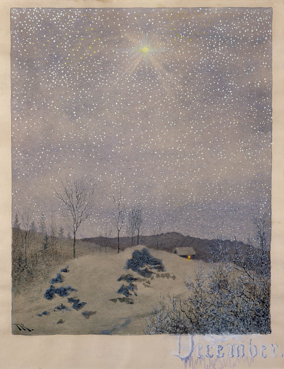 dezembro de Theodor Kittelsen