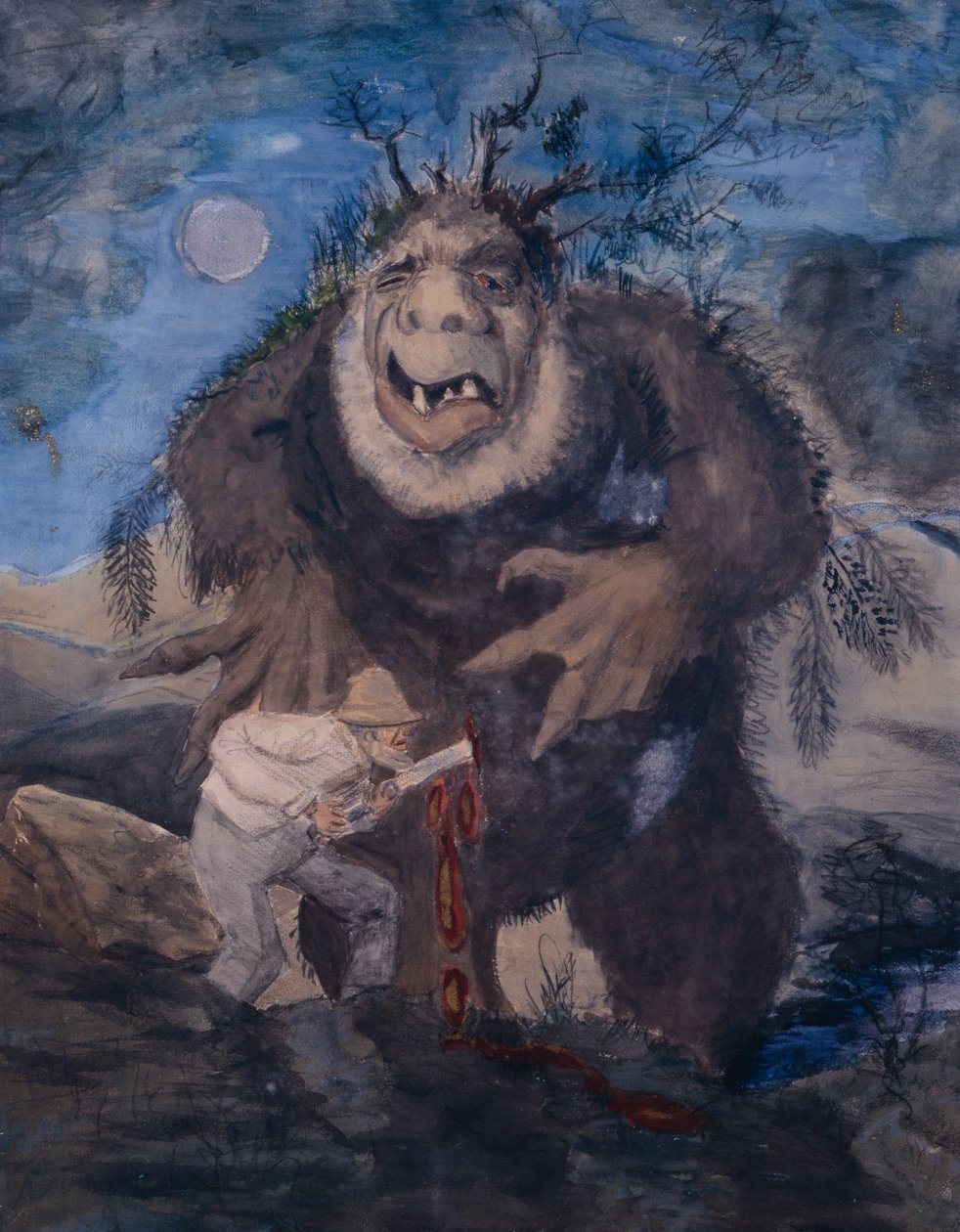 Troll da floresta de Theodor Severin Kittelsen