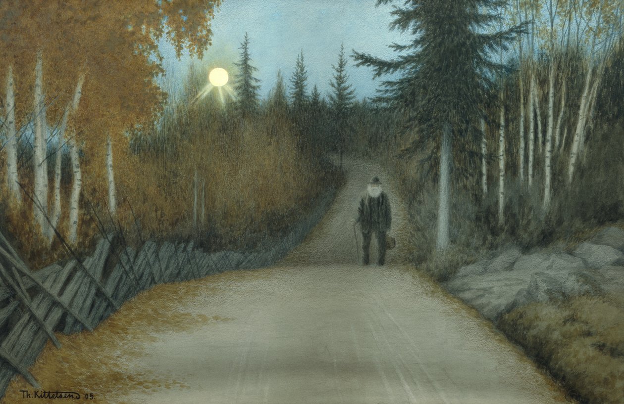 A caminho de casa de Theodor Kittelsen
