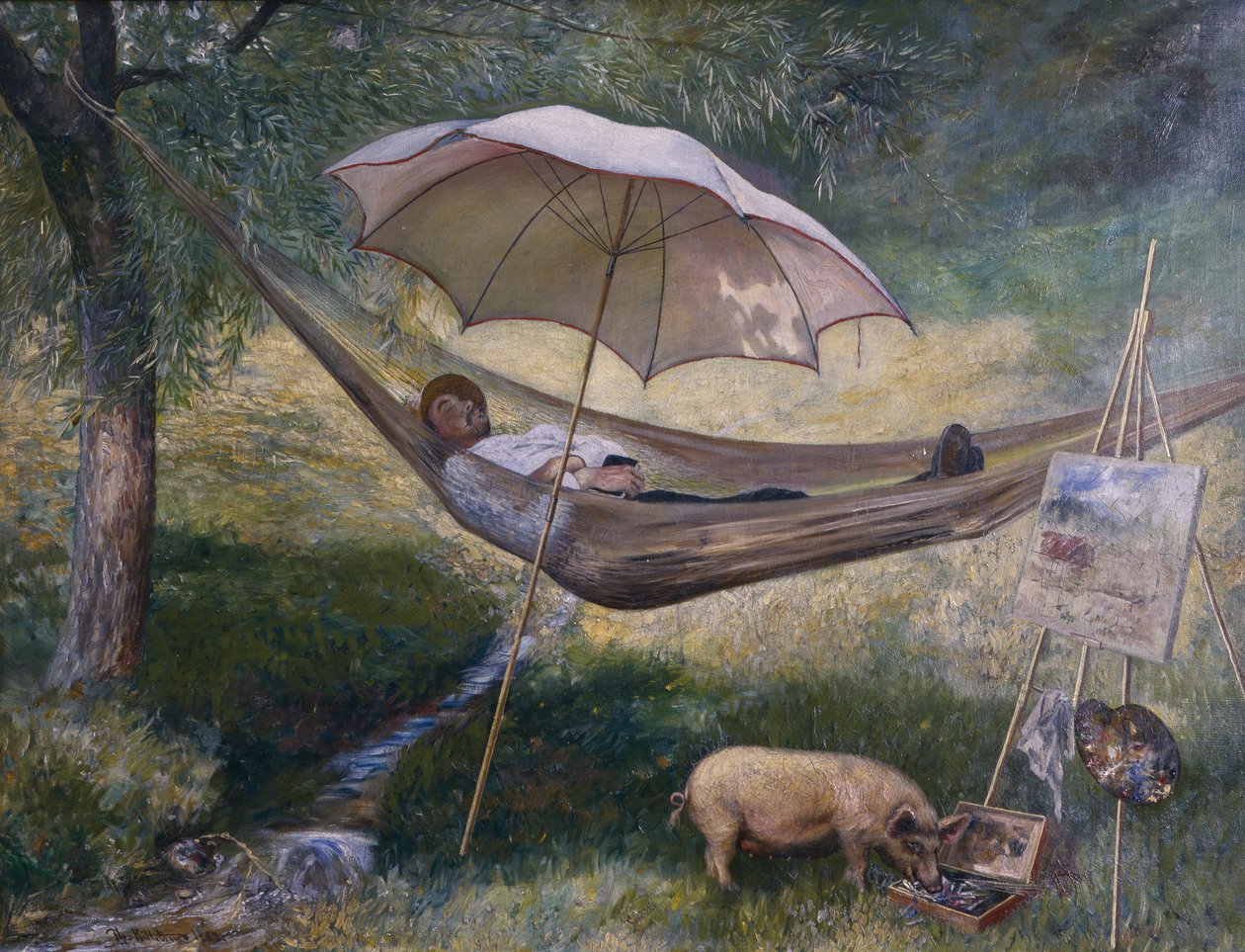 Auto-retrato de Theodor Kittelsen