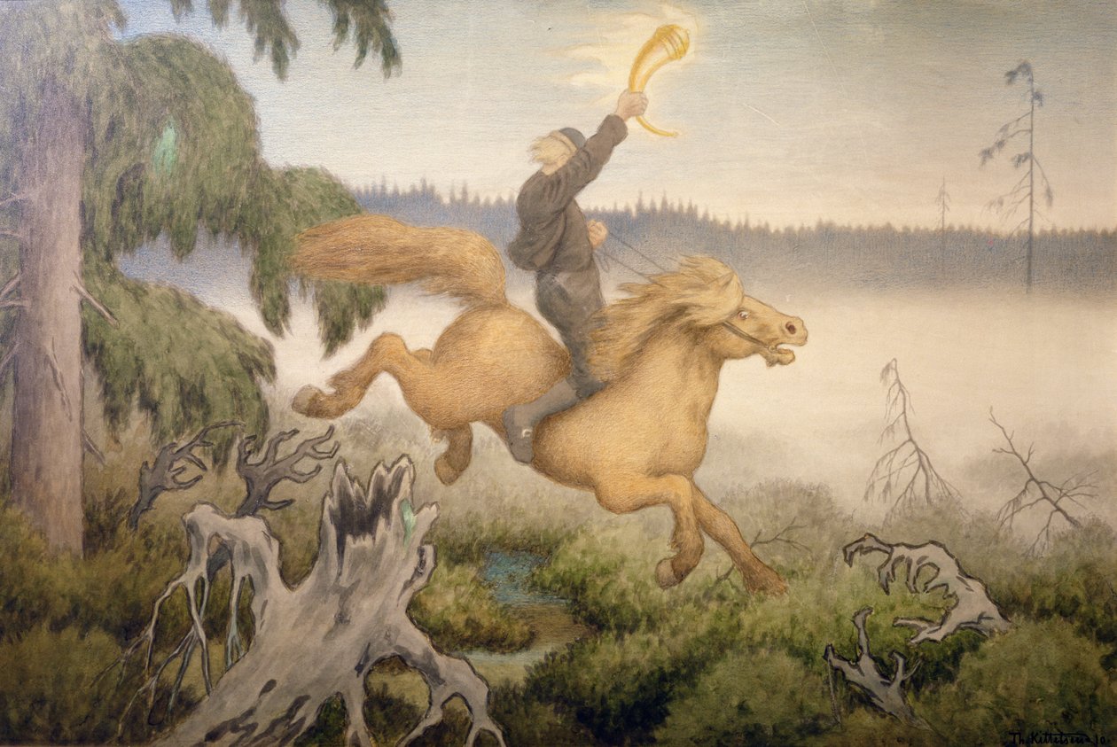 o-corno-de-ouro-theodor-kittelsen-impress-o-de-arte
