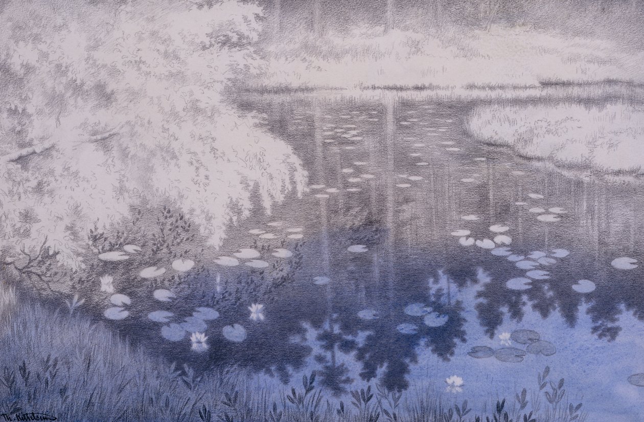 Há uma lagoa em Svartebudale de Theodor Kittelsen