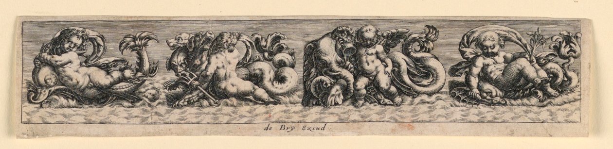 Painel Decorativo: Monstros Marinhos de Theodor de Bry