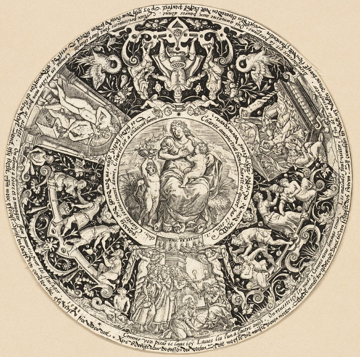 As sete obras de caridade de Theodor de Bry