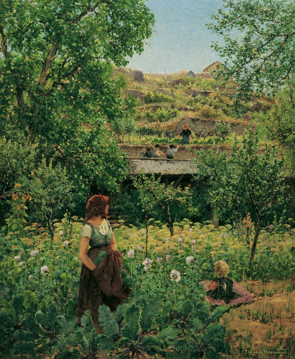 A menina na papoila de Theodor von Hormann
