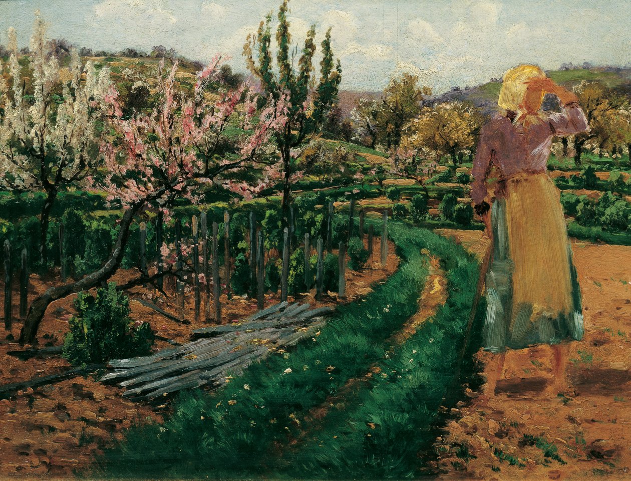 A rapariga no pomar de Theodor von Hormann