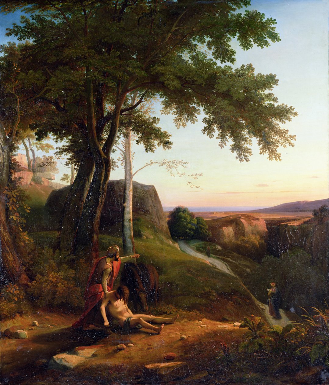 O bom samaritano, 1834 de Theodore Caruelle d Aligny
