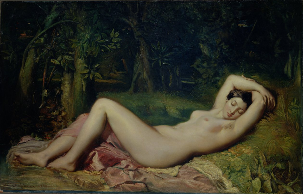 Ninfa Adormecida, 1850 de Théodore Chassériau
