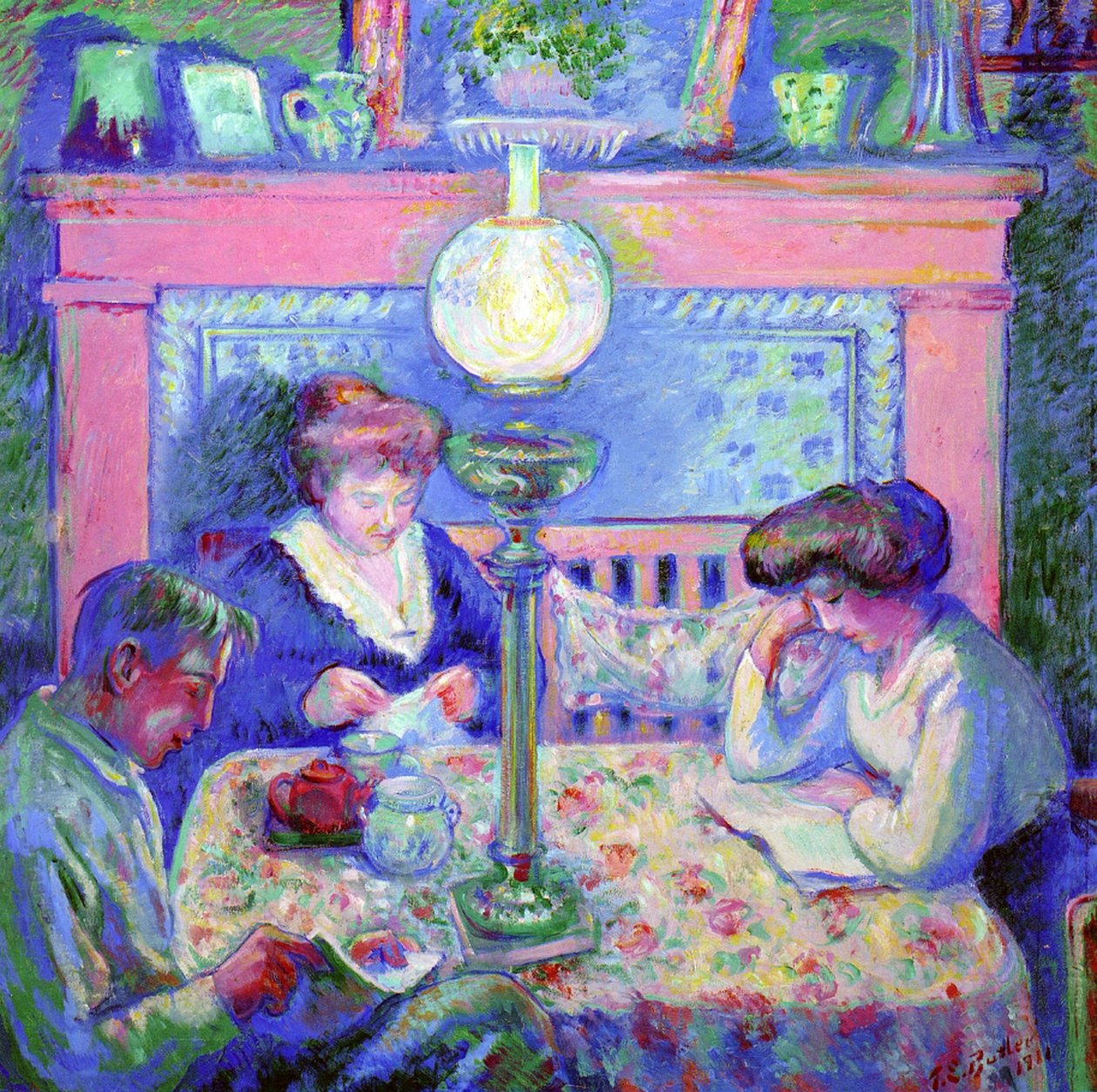 Depois do jantar, 1911 de Theodore Earl Butler
