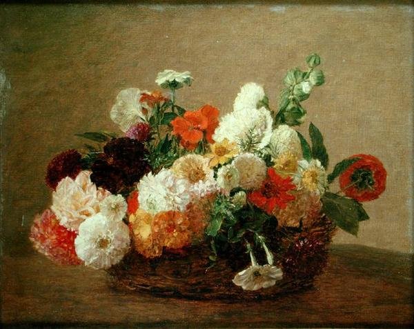 Ainda vida com flores de Theodore Fantin Latour
