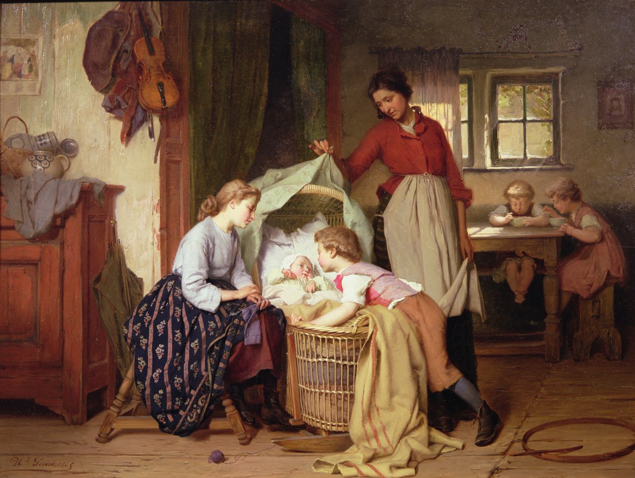 A criança recém-nascida de Theodore Gerard