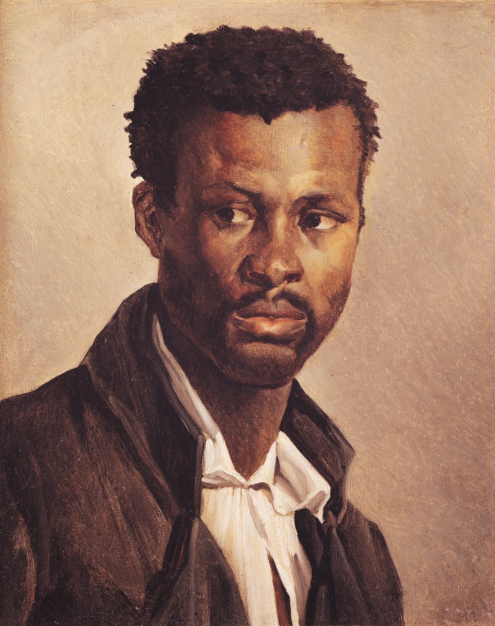 Um preto, 1823-24 de Theodore Gericault