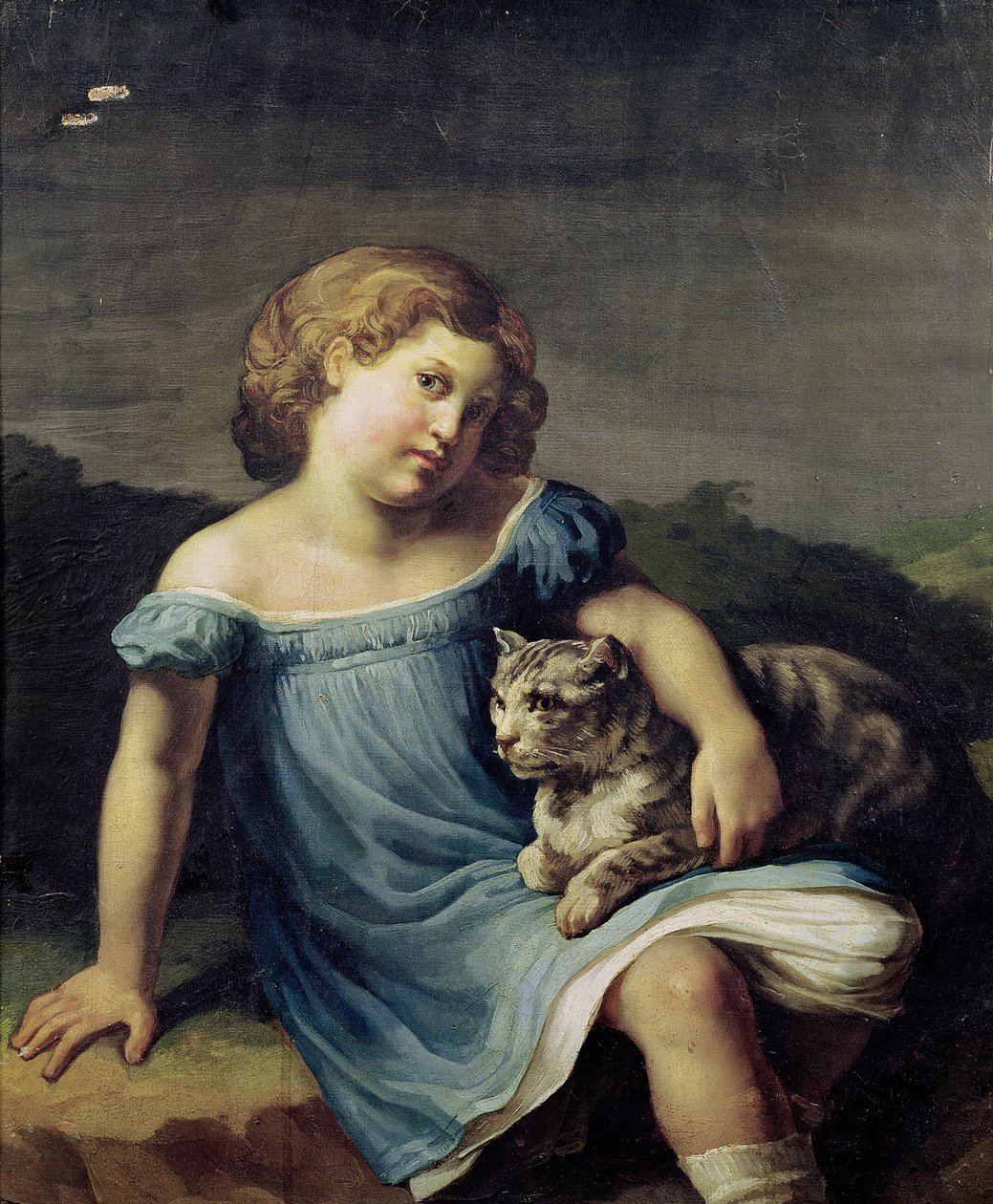 Retrato de Louise Vernet como uma criança, 1818-19 de Theodore Gericault