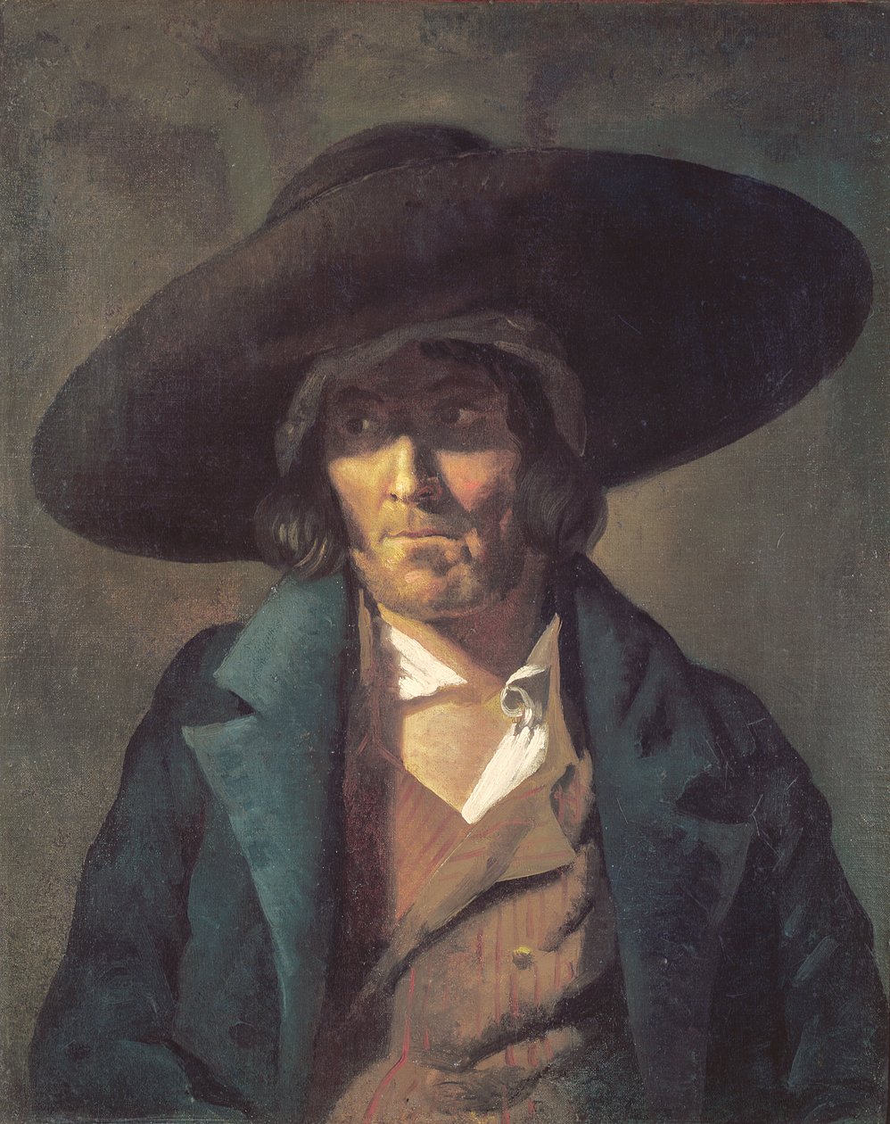 Retrato de um homem, o Vendean, c.1822-23 de Theodore Gericault