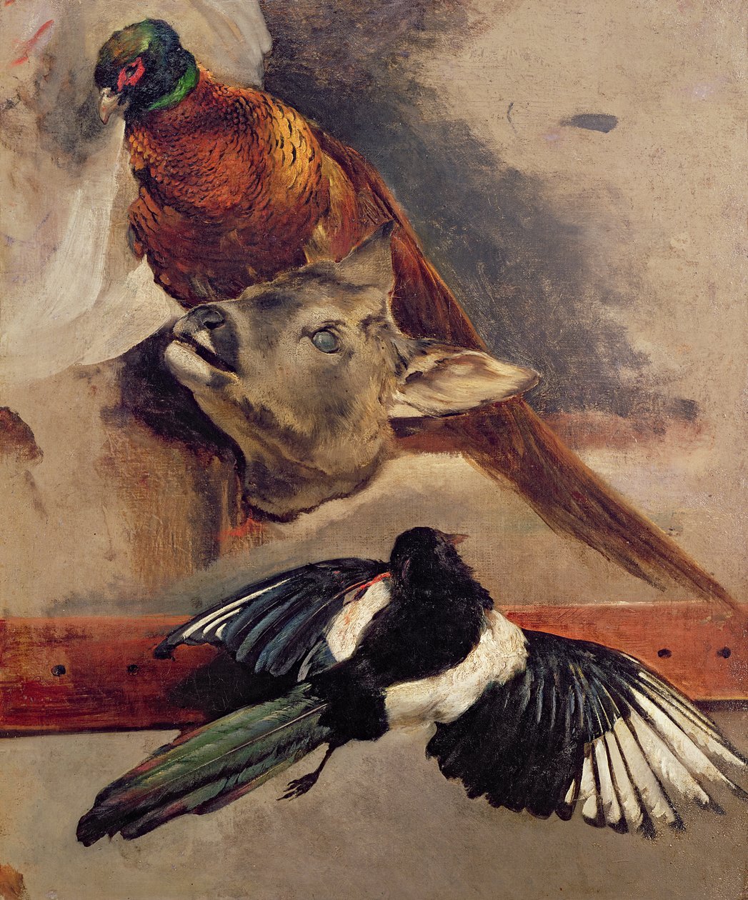Ainda vida do jogo, c.1812-16 de Theodore Gericault
