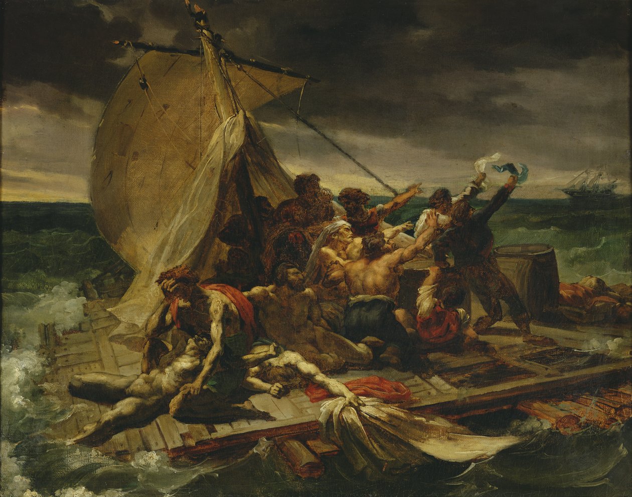 Estudo para a jangada da medusa de Theodore Gericault