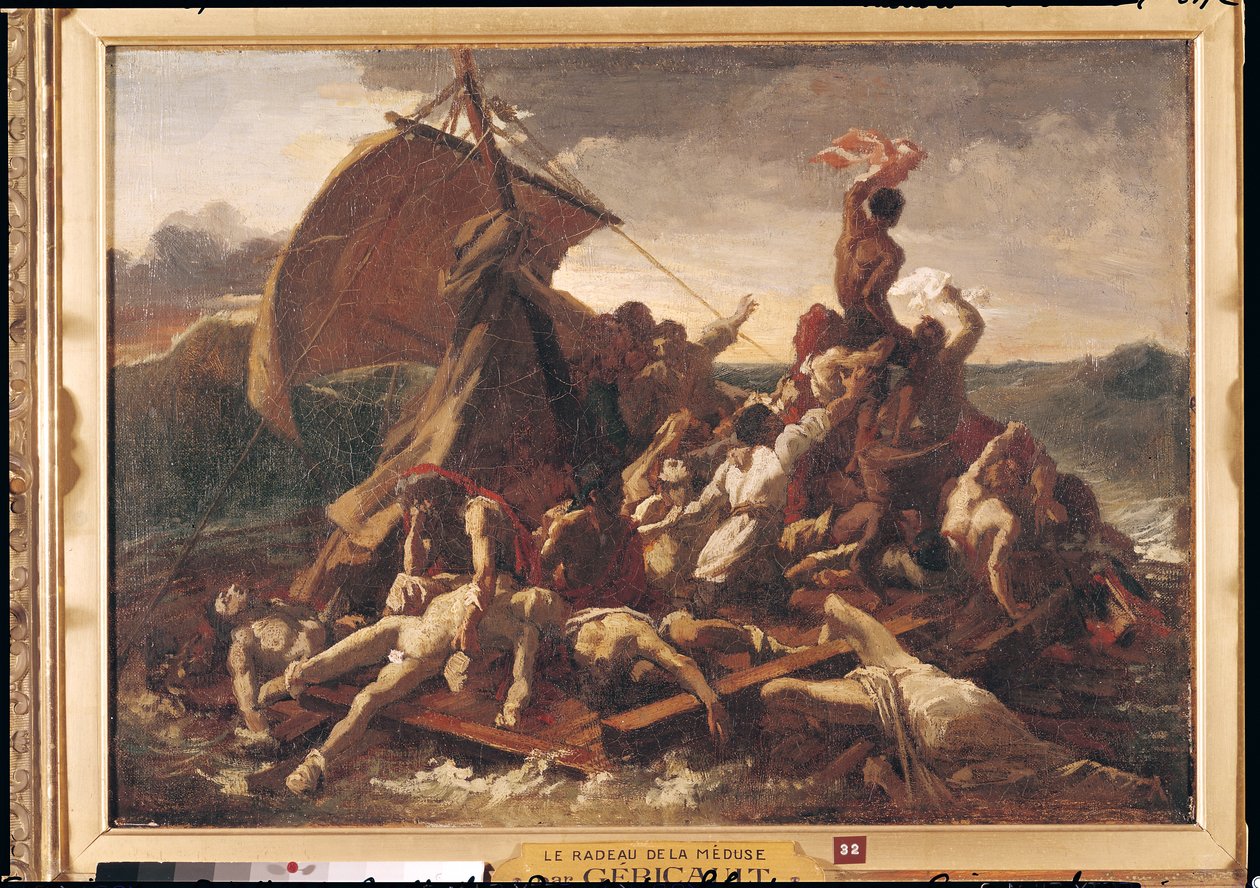 Estudo para a jangada da Medusa, 1819 de Theodore Gericault