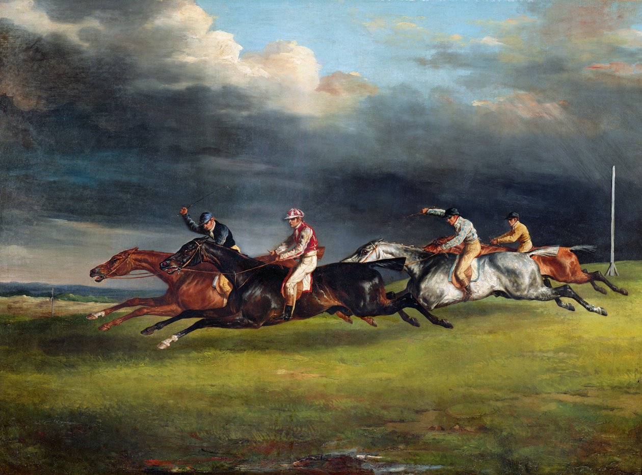 O Epsom Derby, 1821 de Theodore Gericault