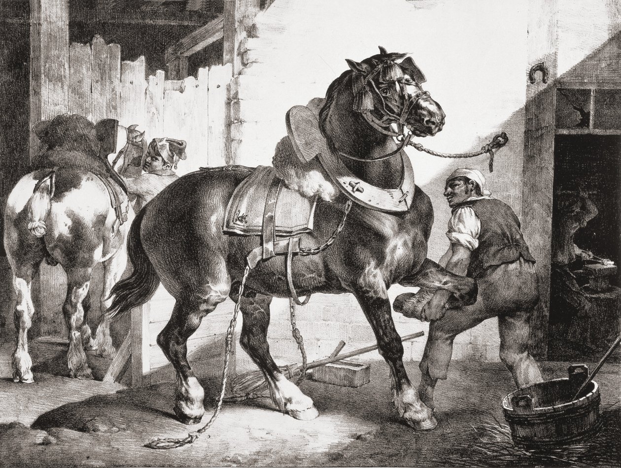 Forja, de Etudes de Cheveaux, 1822 de Theodore Gericault