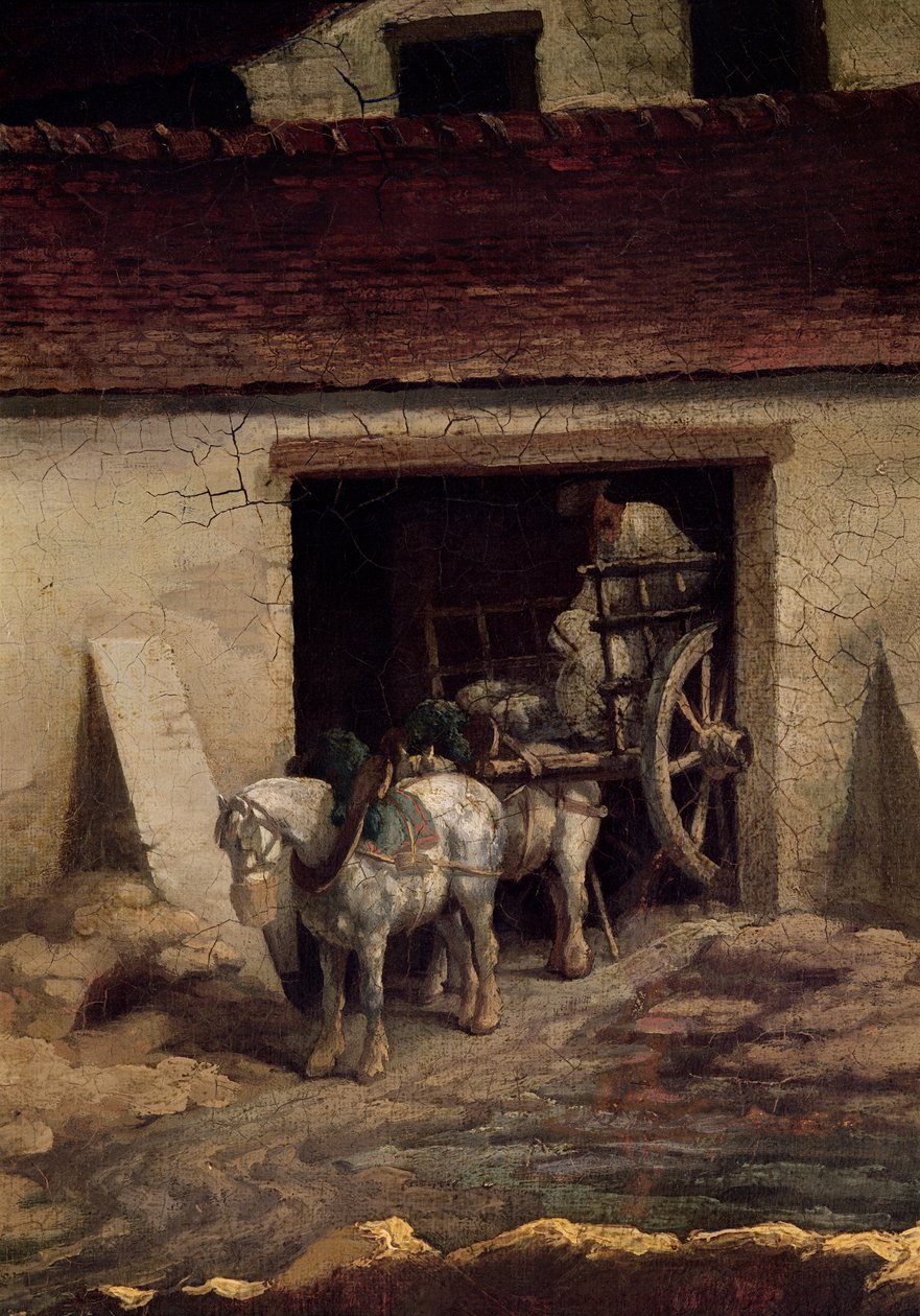 O forno nas obras de gesso (detalhe) de Theodore Gericault