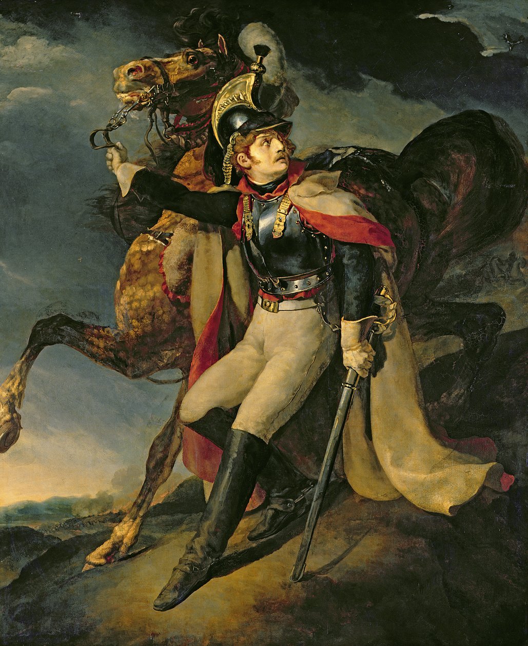 O Cuirassier Ferido, 1814 de Theodore Gericault