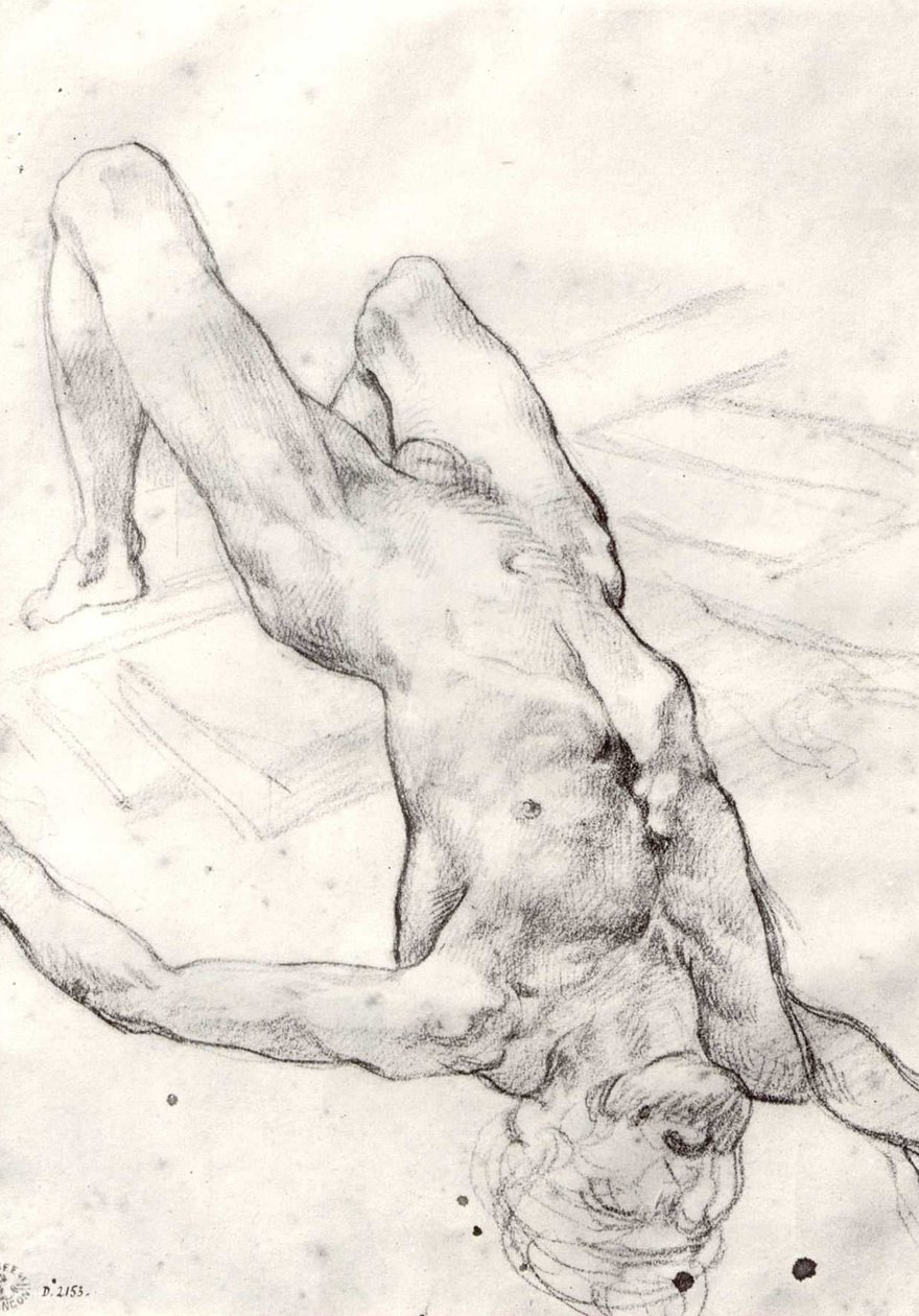 estudo para Raft of the Medusa de Theodore Gericault