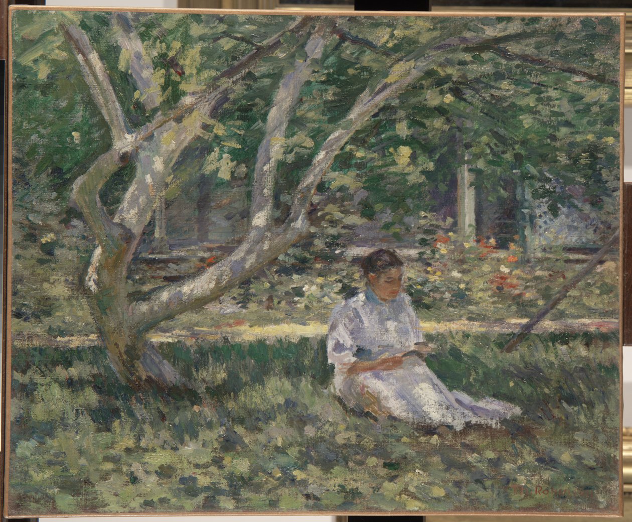 Leitura de Nettie, c.1894 de Theodore Robinson