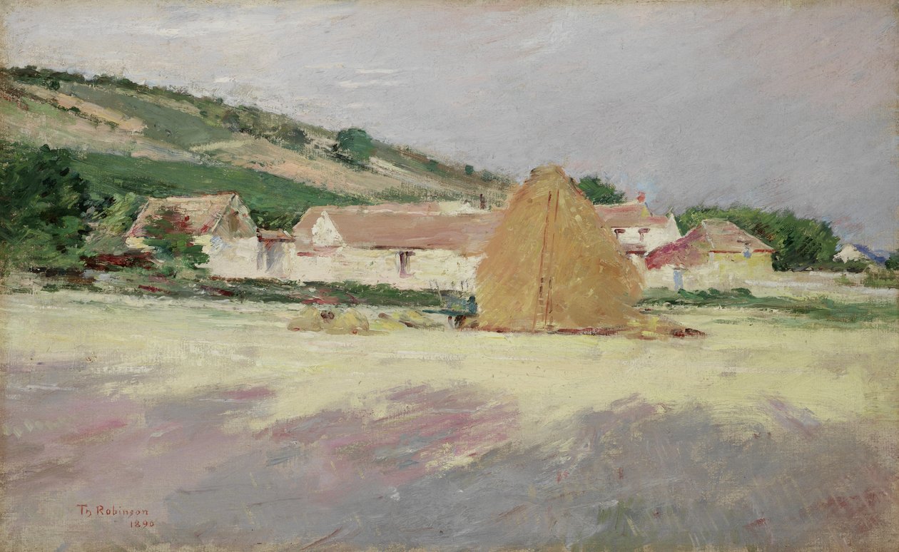 Cena em Giverny, 1890 de Theodore Robinson
