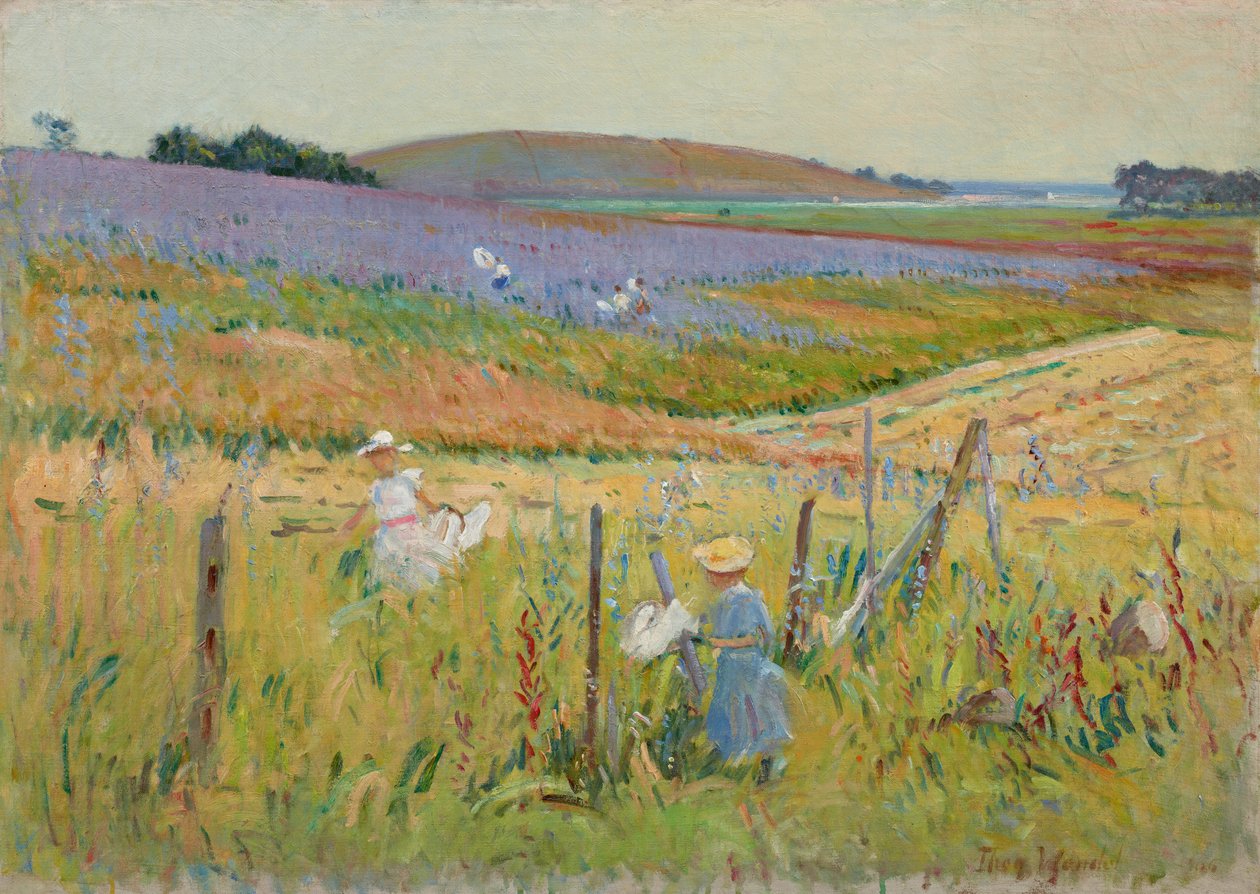 Os coletores da borboleta, 1900-8 de Theodore Wendel