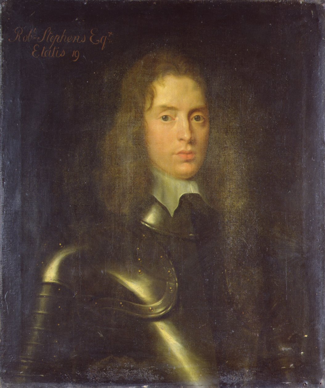 Retrato de Robert Stephens (1622-75) de Easton, Gloucestershire, 1641-42 (óleo sobre tela sem forro) de Theodore circle of Russel
