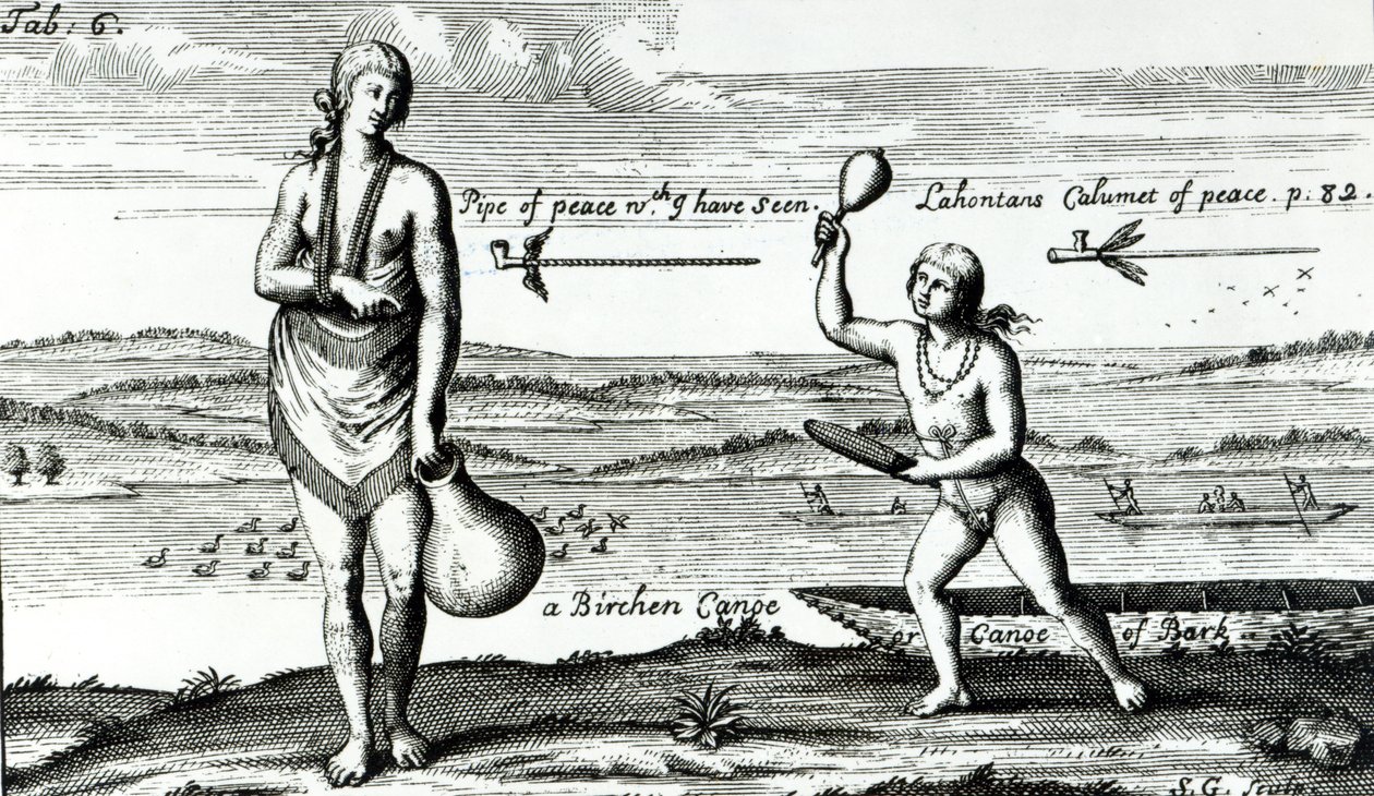 Uma Senhora Chefe do Pomeiock de Theodore de Bry