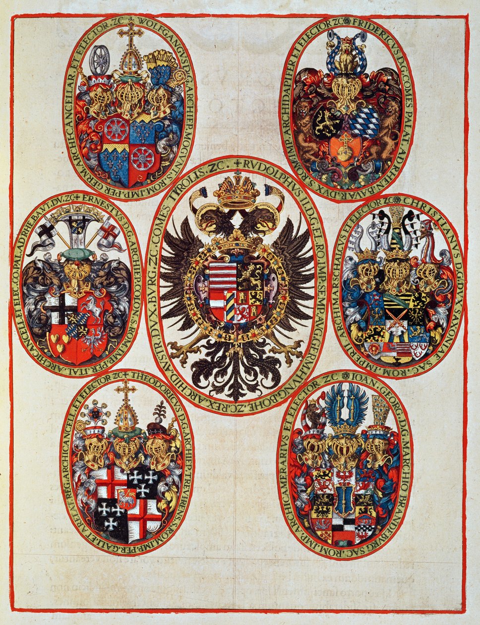Coat of Arms, de &39;terceira parte ..&39;, 1592 de Theodore de Bry