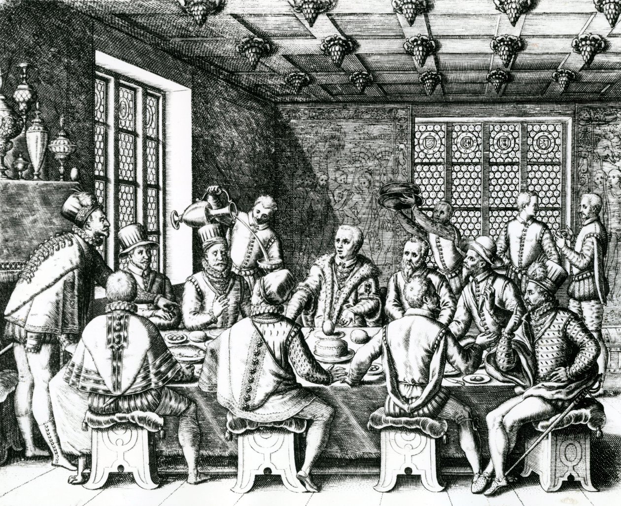 A história do ovo de Cristóvão Colombo (1450-1506) 1585-88 de Theodore de Bry