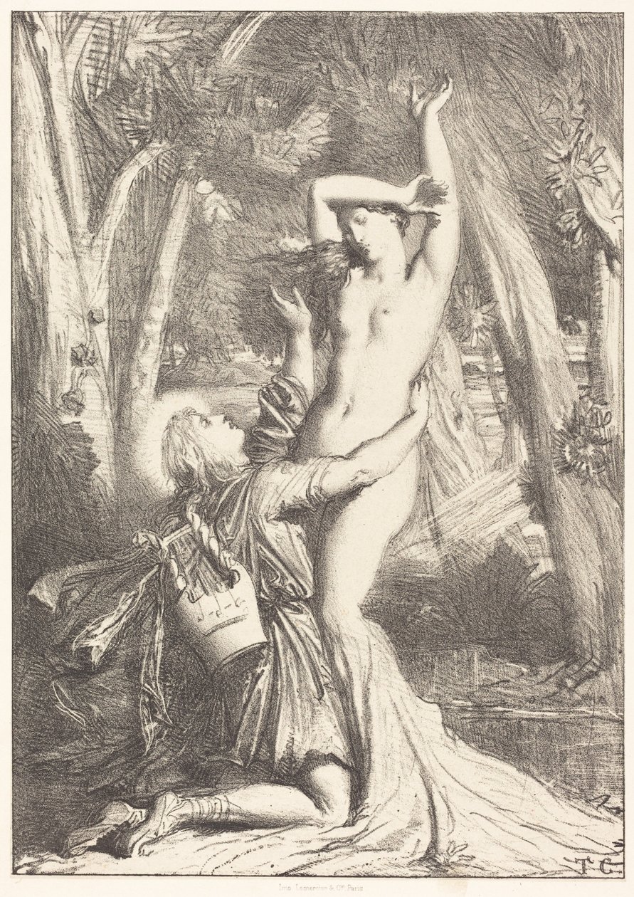 Apolo e Dafne de Théodore Chassériau