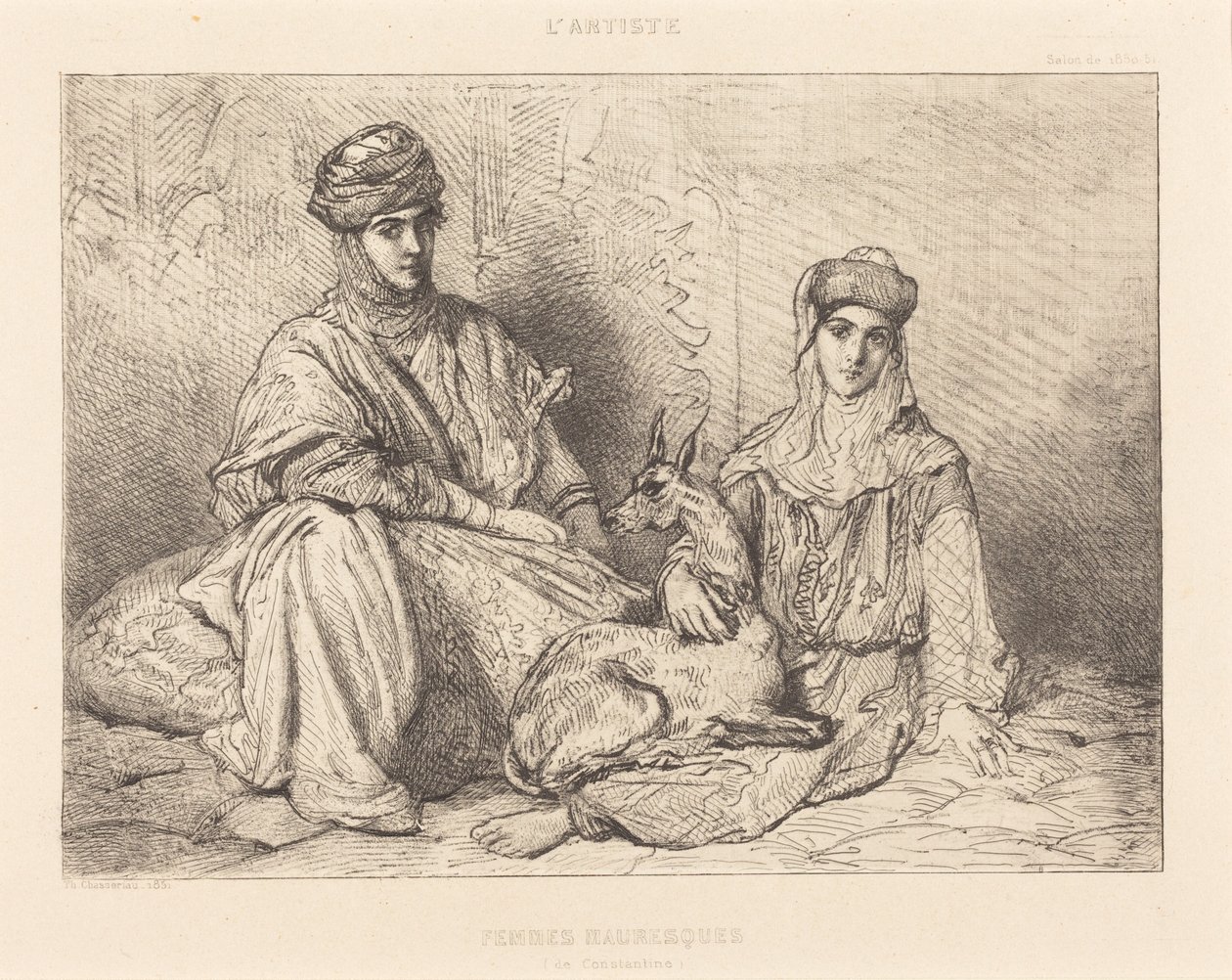 Mulheres mouriscas de Constantina de Théodore Chassériau